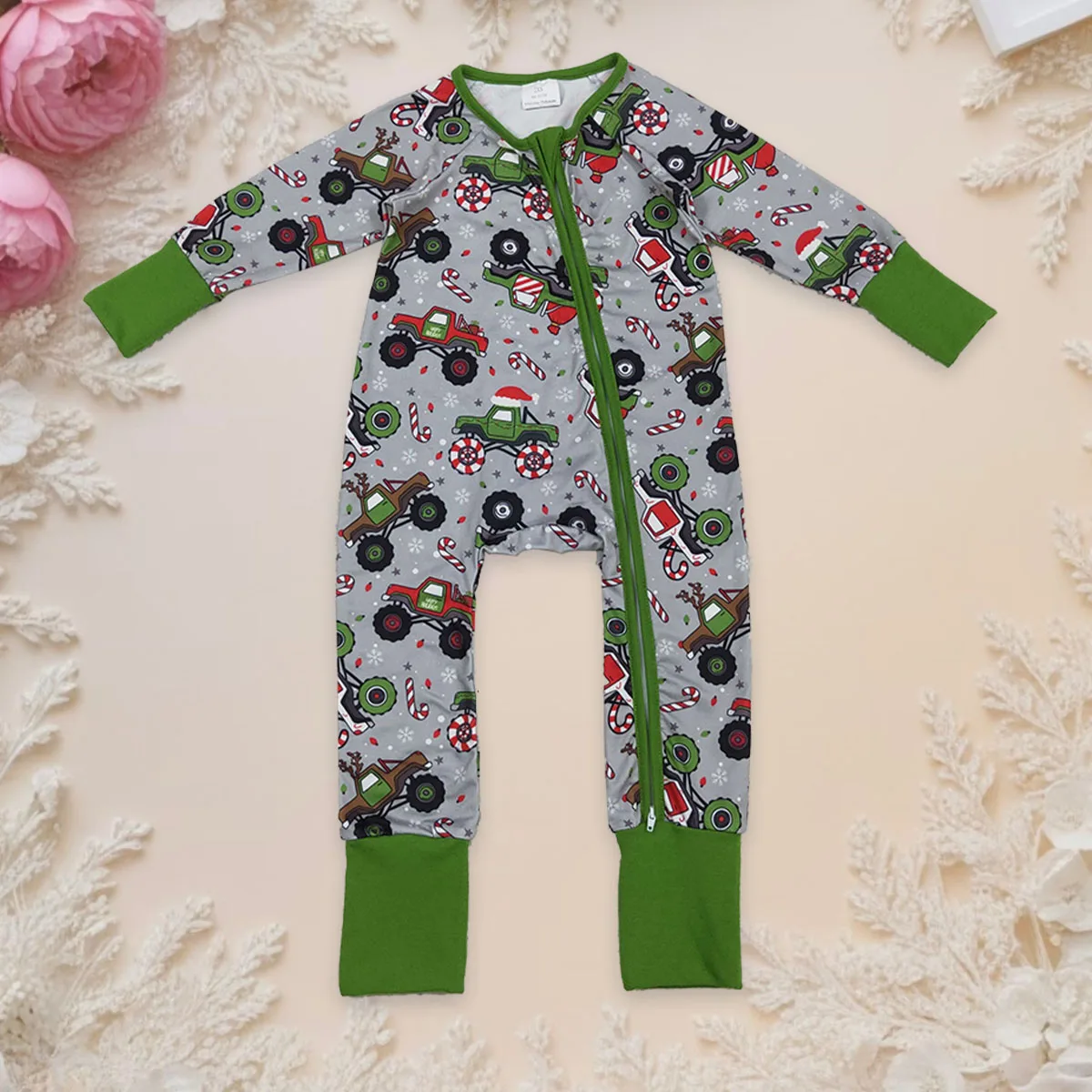 

Боди для новорожденных, комбинезон для маленьких мальчиков, детский комбинезон ярких цветов с длинными рукавами и двумя молниями, рождественский комбинезон для младенцев, оптовая продажа