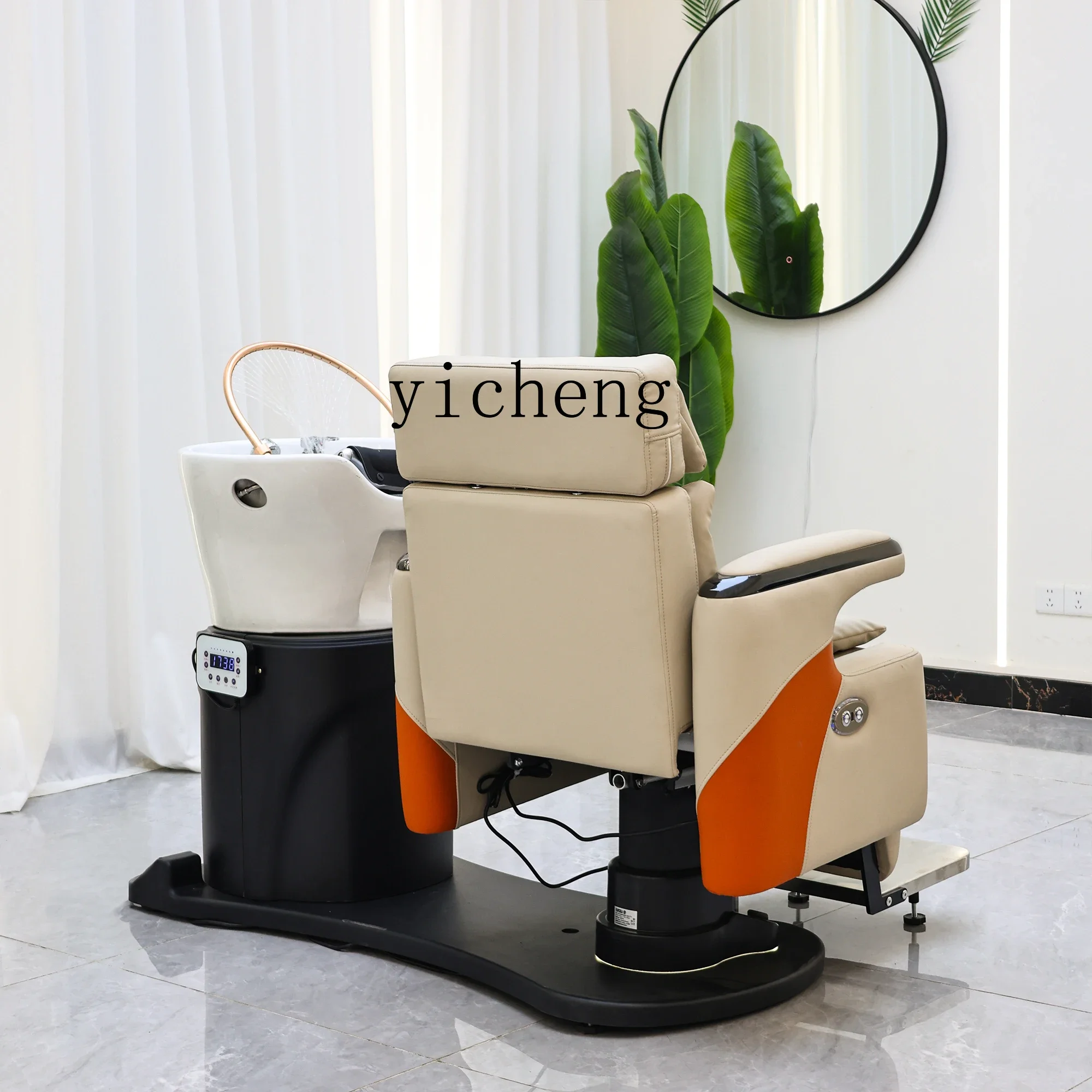Electric Lifting Shampoo Bed Barber Shop Beauty And Body Foot Therapy Head Therapy Bed Water Circulationd25