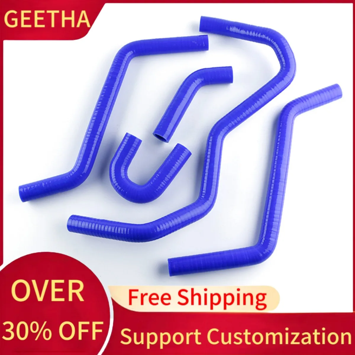 

For Yamaha YXR450/660 Rhino 2004 2005 2006 2007 2008 ATV Radiator Hose Silicone Rubber Tube Pipe Kit