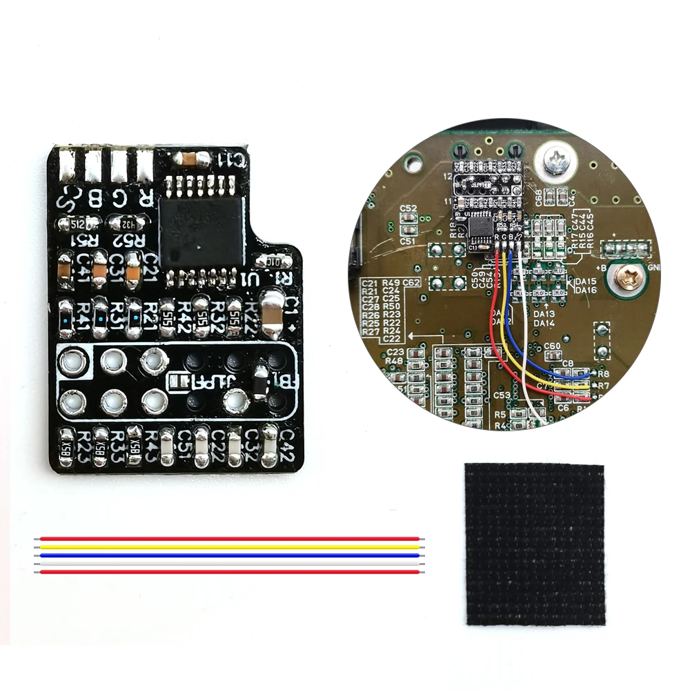 컬러 SNES RGB PCB 보드 모드 키트 앰프, CSync (THS7374), 1CHIP-03, SNES Mini, SFC Jr