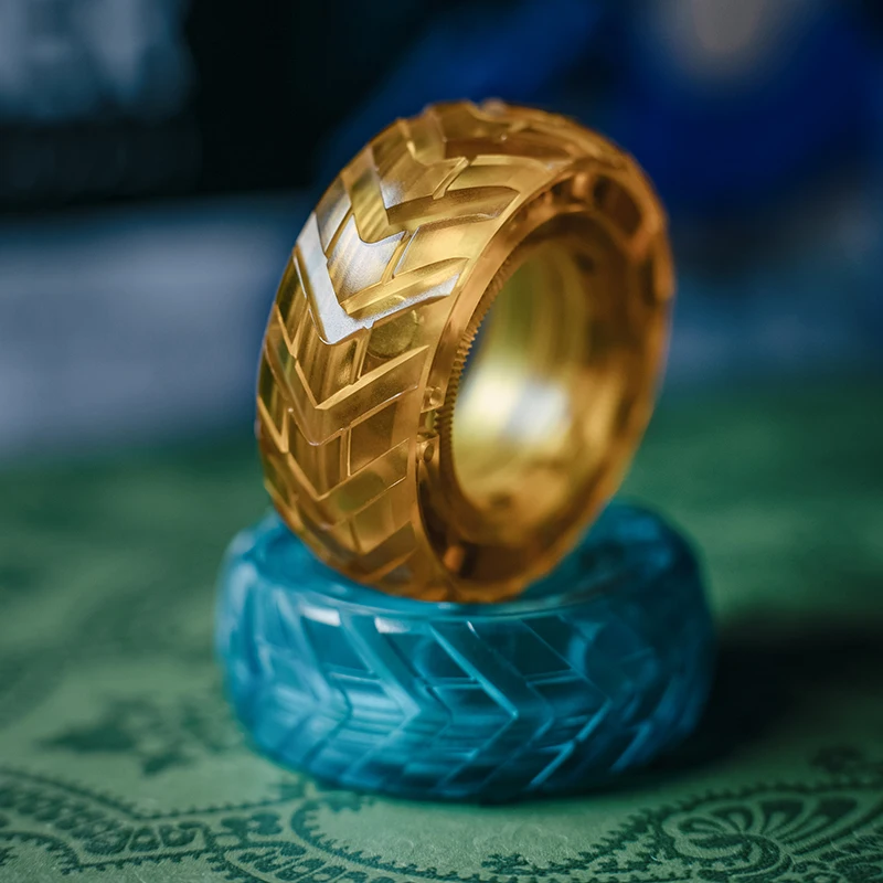 Anneau de paragraphe mécanique, roue à cliquet, carte à poussée magnétique, curseur, Fidget Roller Spinner EDC, soulagement du Stress, jouet sensoriel, anxiété