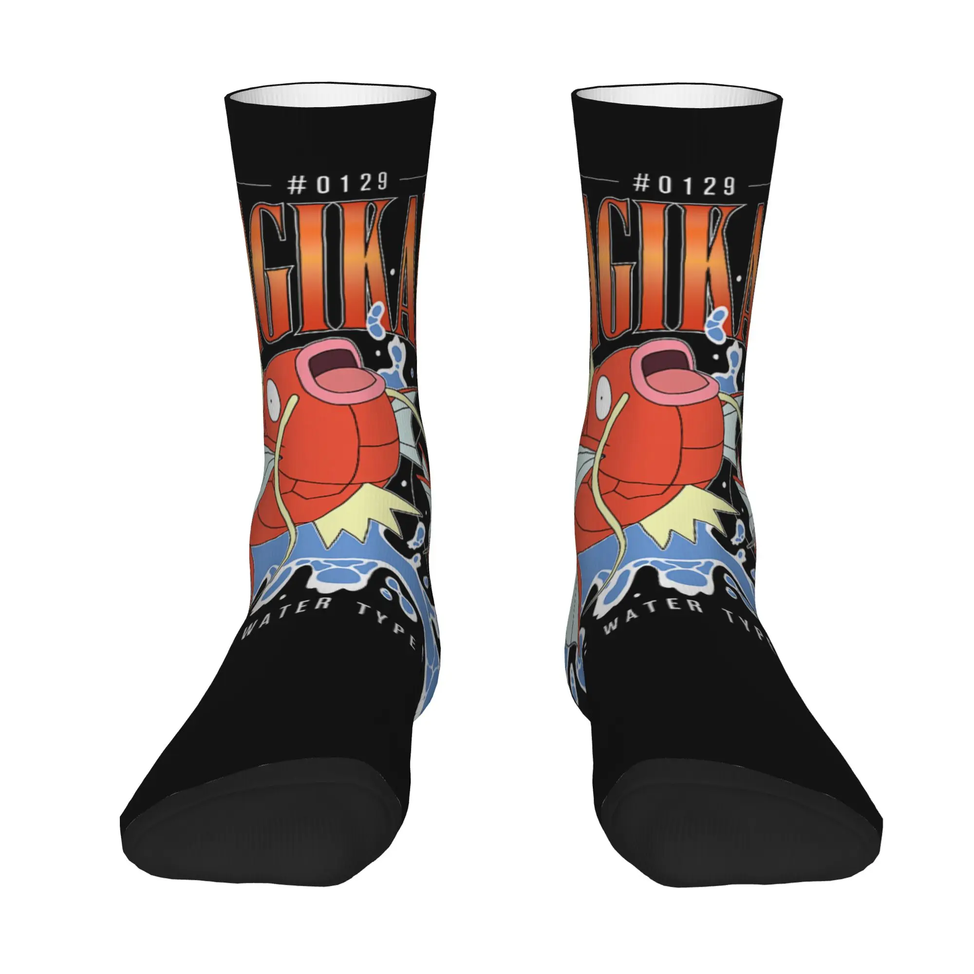 sports socks Pokemon   Magikarp Water Type Retro Bootleg Vintage  Street Style Novelty Seamless Crew Crazy Sock