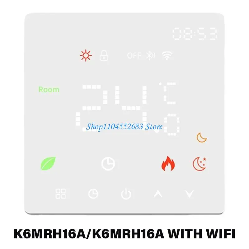 Y6GD 16A Intelligent Thermostat Temperature Controller LCD Display Weekly Programmable Thermostats App Control