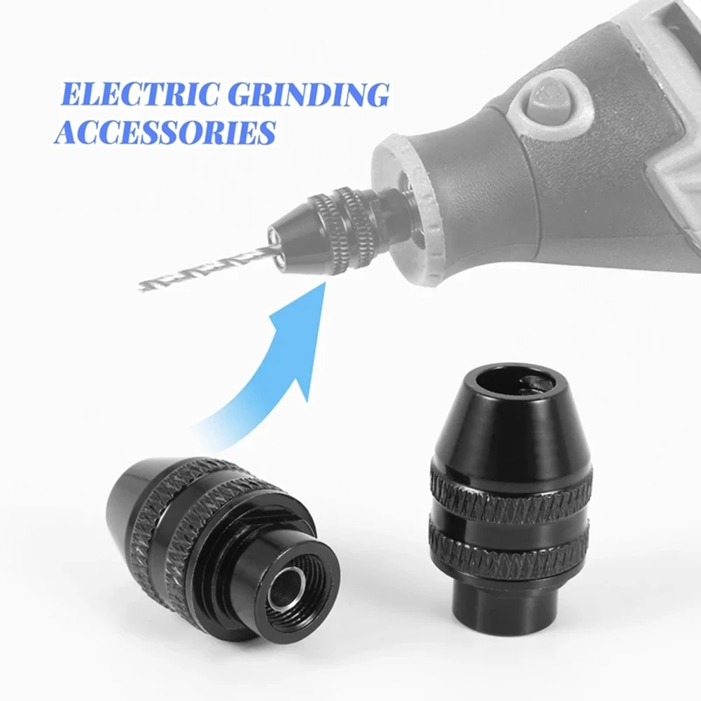 

5Pcs Mini Keyless Drill Chuck 0.4-3.2mm Electric Drill Bits Collet Fixture Tools Quick Change Converter For Rotary Tool