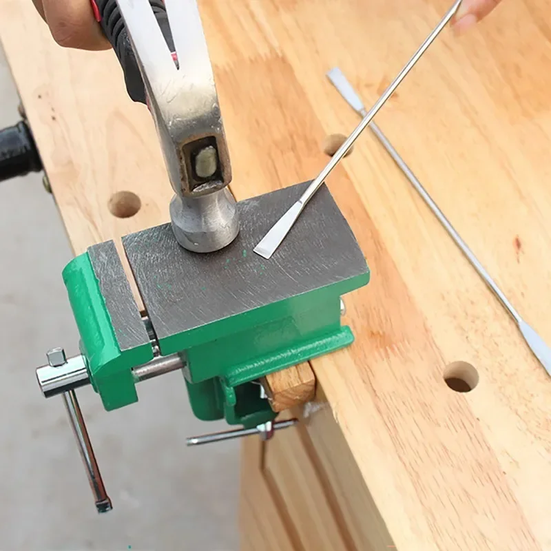 Mini étau de table pince de banc, serrure à percussion, corps en fonte, outils à main légers pour le travail des métaux, les amateurs de bijoux
