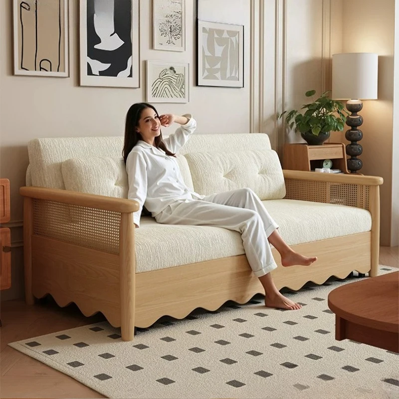 

Fabric Folding Sofa Bed Multi-functional Living Room Storage Classic Sofa Bed Design Nordic Muebles Para El Hogar Home Furniture