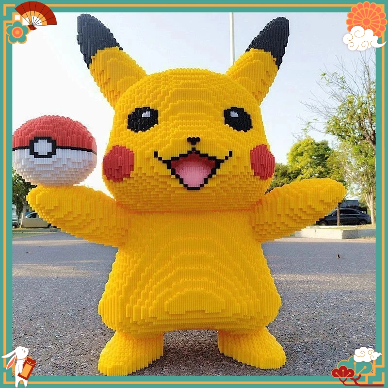 

28000 Particle Anime Pokemon Pikachu Diamond Micro Building Blocks Games Model Mini Bricks Figures Decompression Toys Kids Gifts