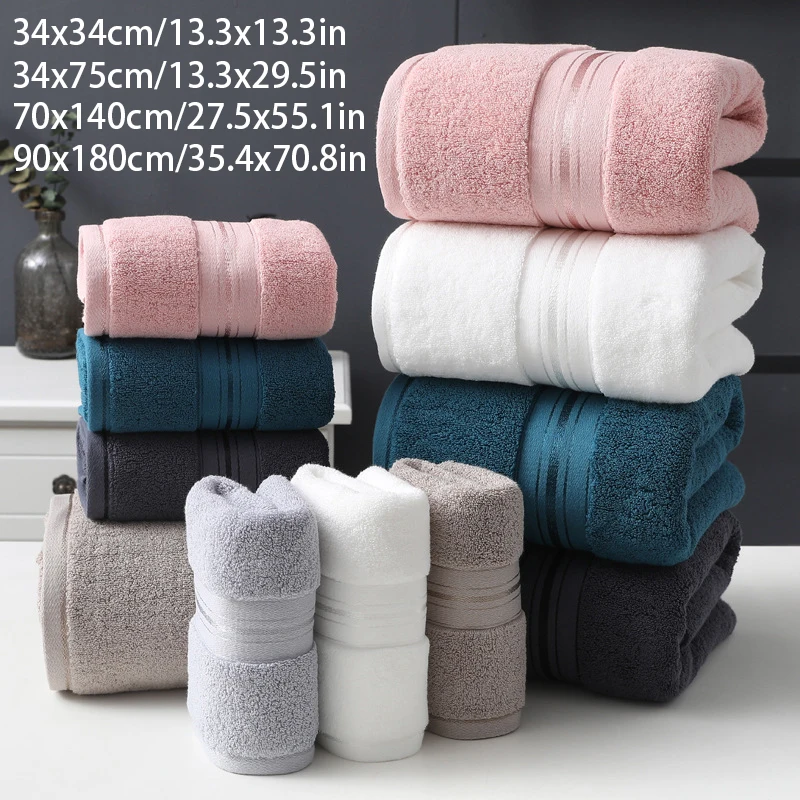 Made Cotton household towels enlarged and thickened adult large bath towels absorbent soft not easily shedding hair daily towels