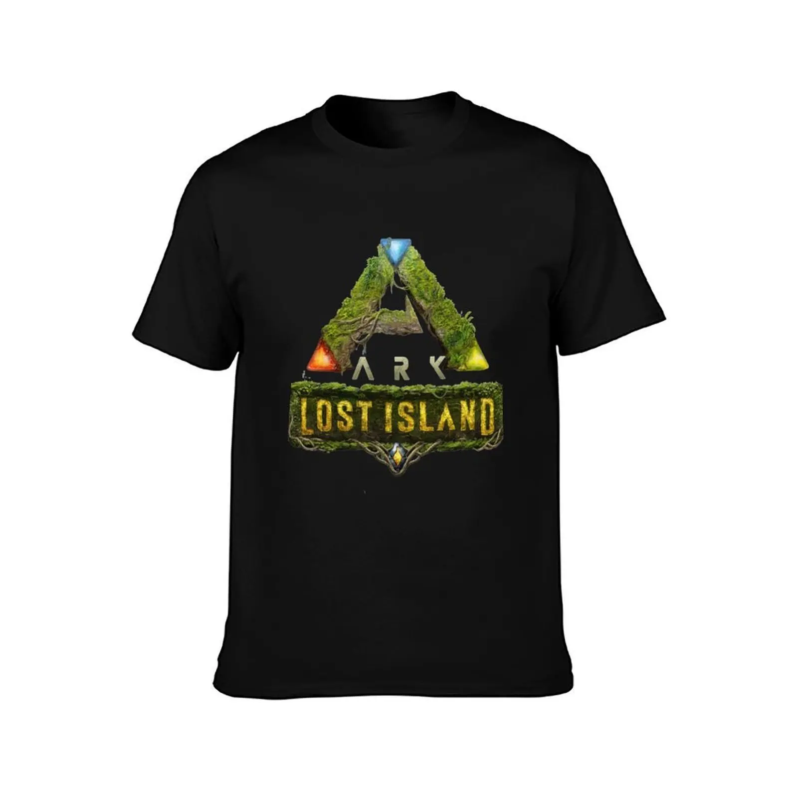 ARK Survival Evolved Lost Island T-Shirt, Summer Casual Cotton Tee, Oversized Streetwear Tops, Vintage Graphic Print
