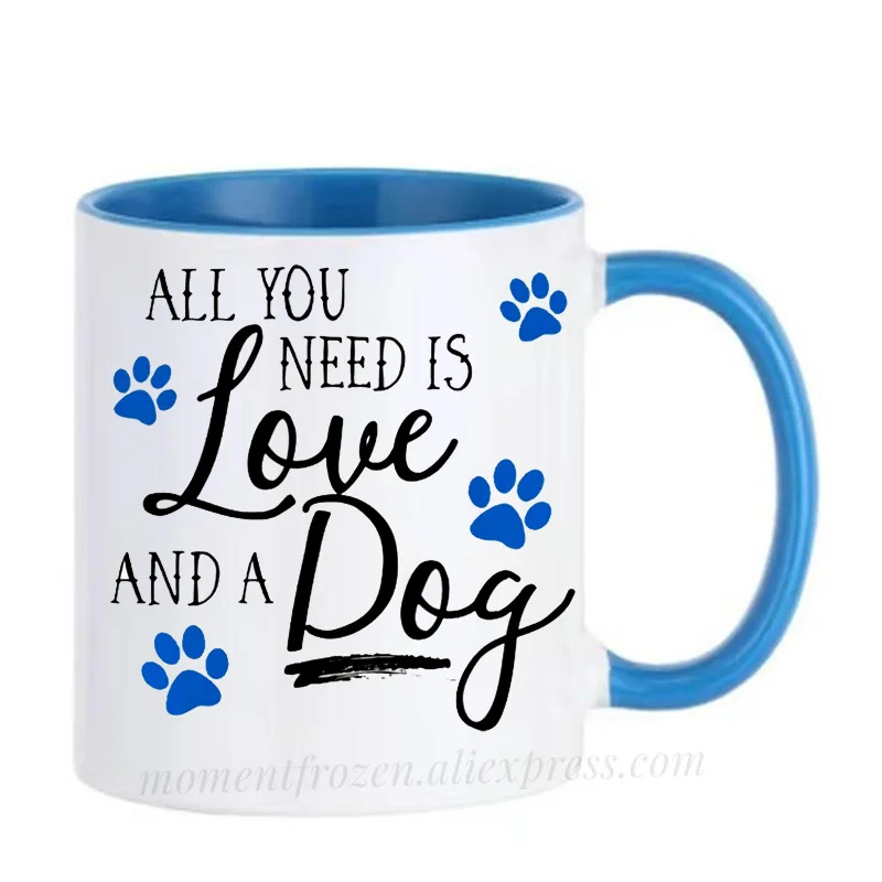 Dog Cups Wife Husband Couples Coffee Mugs Tea Mugen Valentines Gifts Home Decal Milk Tableware Coffeeware Teaware Beer Drinkware