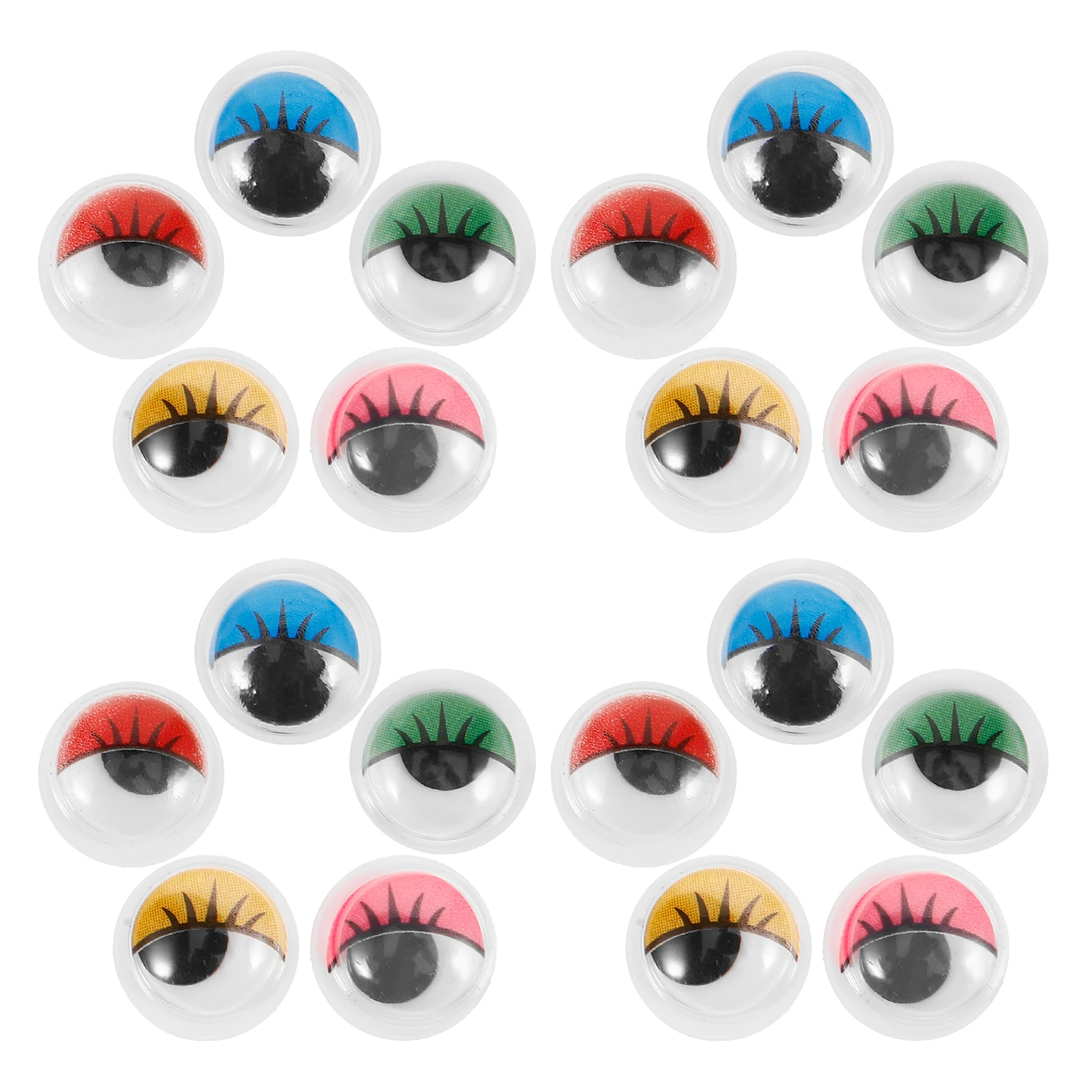 

200 Pcs Realistic Handmade Fake with Adhesive Craft Eyeballs Plastic Child