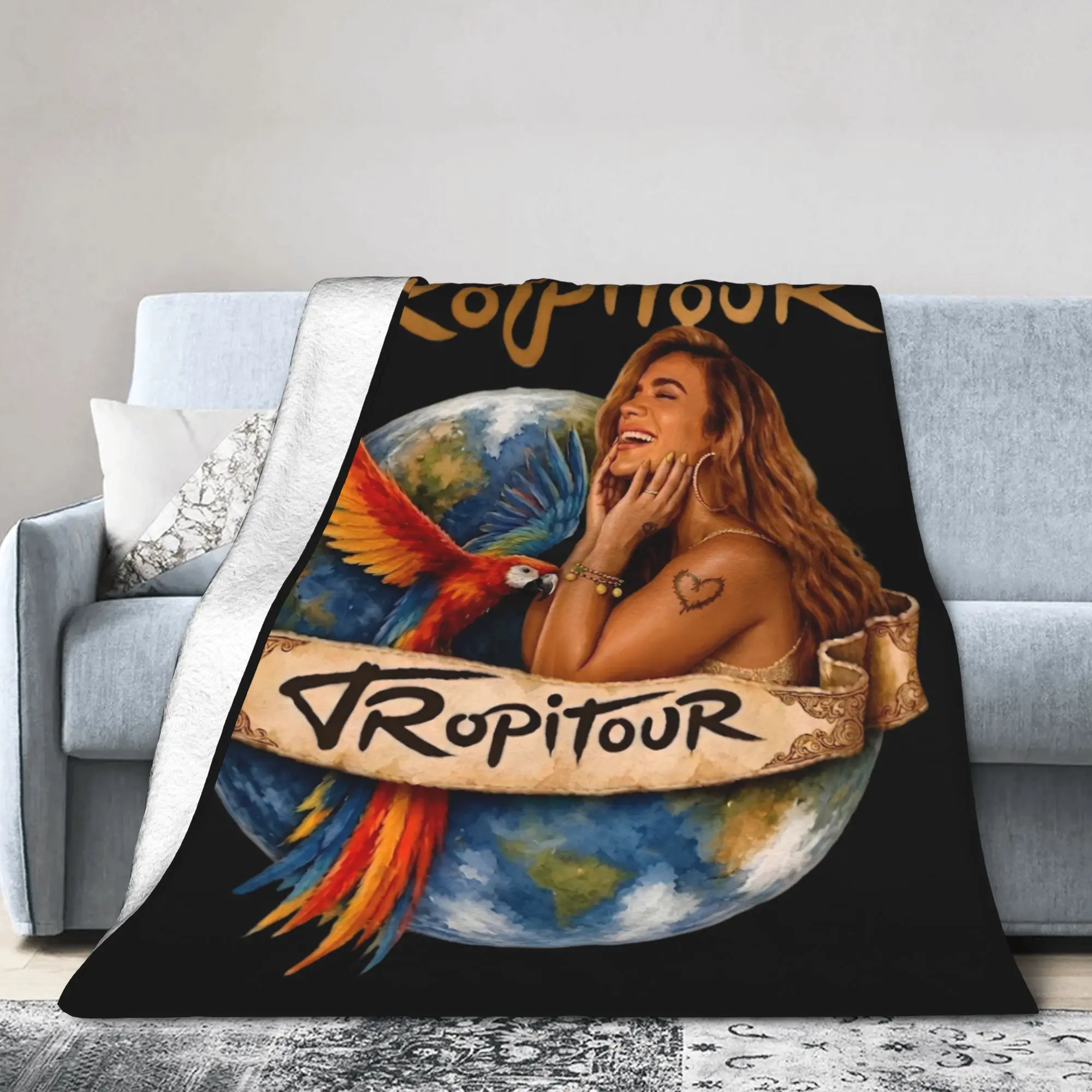 Comfortable No Me Arrepiento De Sentir Tanto Karols G NMADST  Blanket Stuff Bedding Decorative Throw Blankets Super Warm Flannel