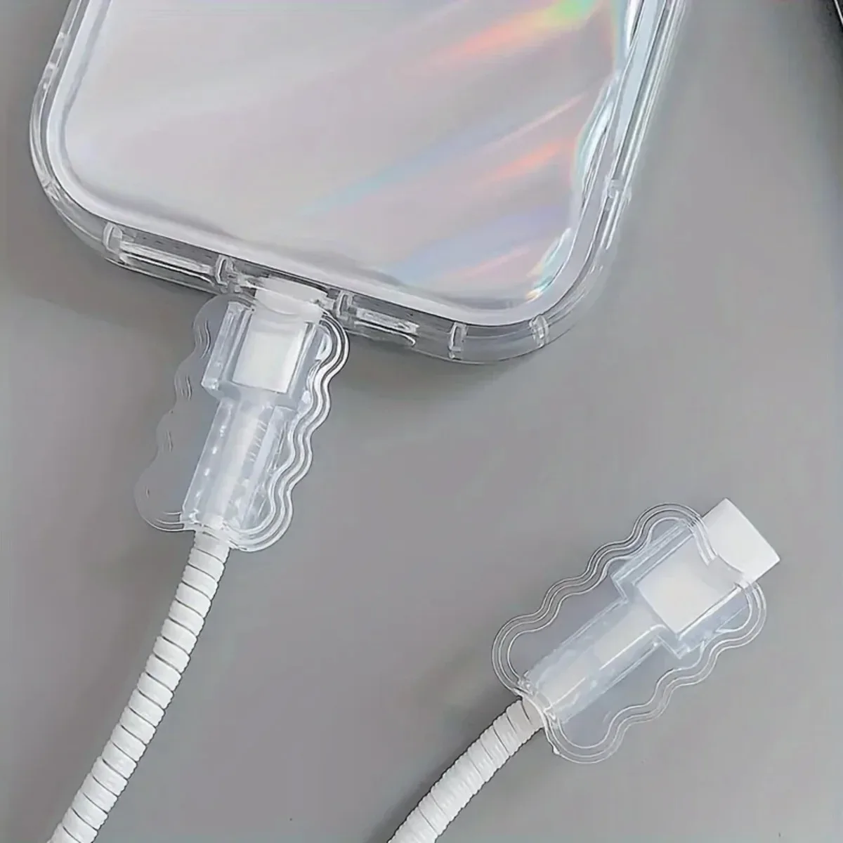Anti-break Design Flexible Cable Saver Protective Covers 10 Pack Mobile Phone Charger Cord Uses For Daily Use