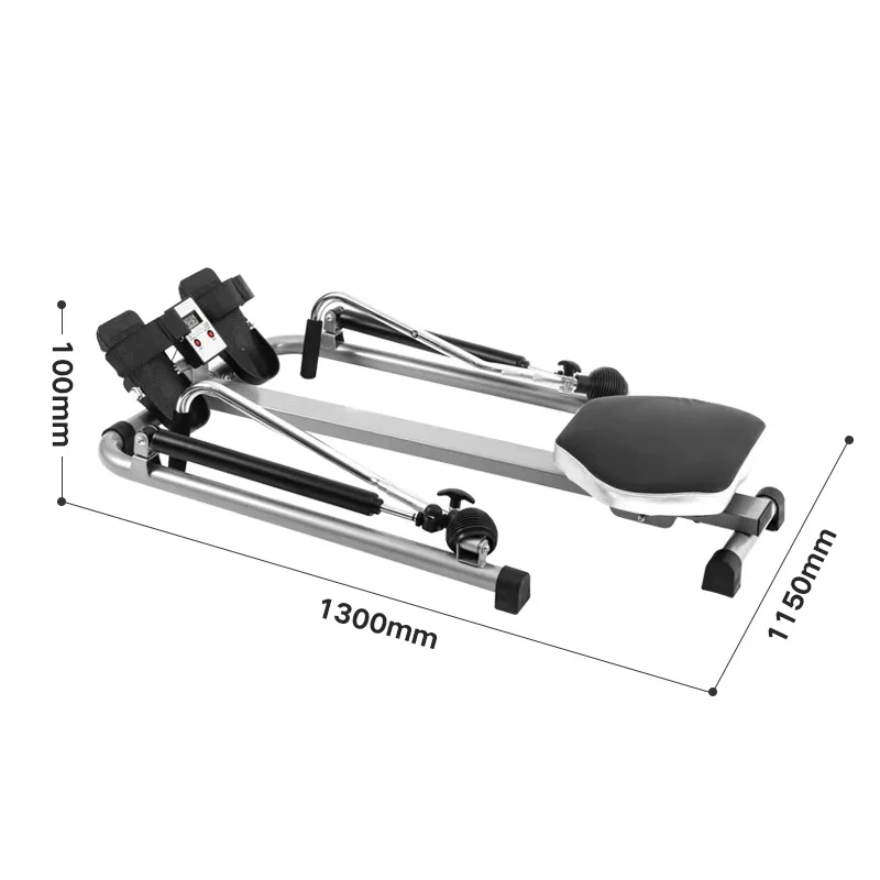 Foldable Rower Exercise Rowing Machine With Hydraulic Cylinder Adjusted