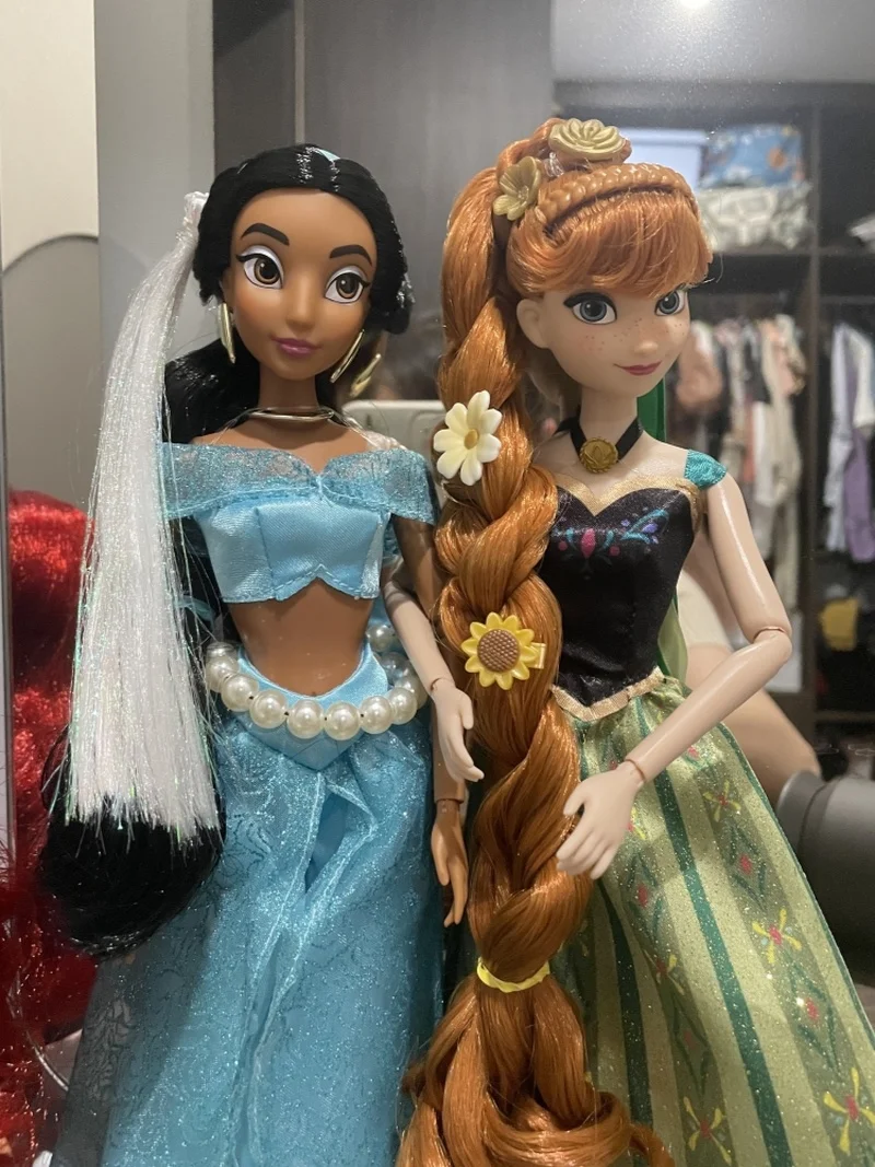 

Disney Genuine Frozen 30cm Singing Doll Princess Elsa Anime Peripheral Dress-Up Doll Anna Action Figure Girls Birthday Present