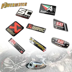 Motorcycle Exhaust Pipe Stickers For Yamaha Honda KTM Kawasaki Accesorios Motocross Aluminium Pipe Stickers
