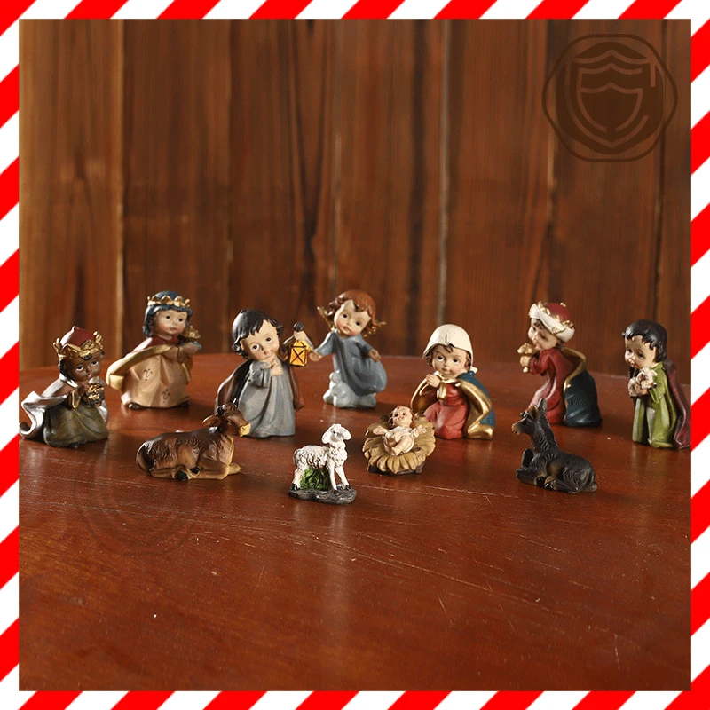 

Homhi Святой кормушка для младенцев, кукла, эстетический Декор для комнаты, двор, Иисус, сад, Декор, Рождественское украшение, богатство