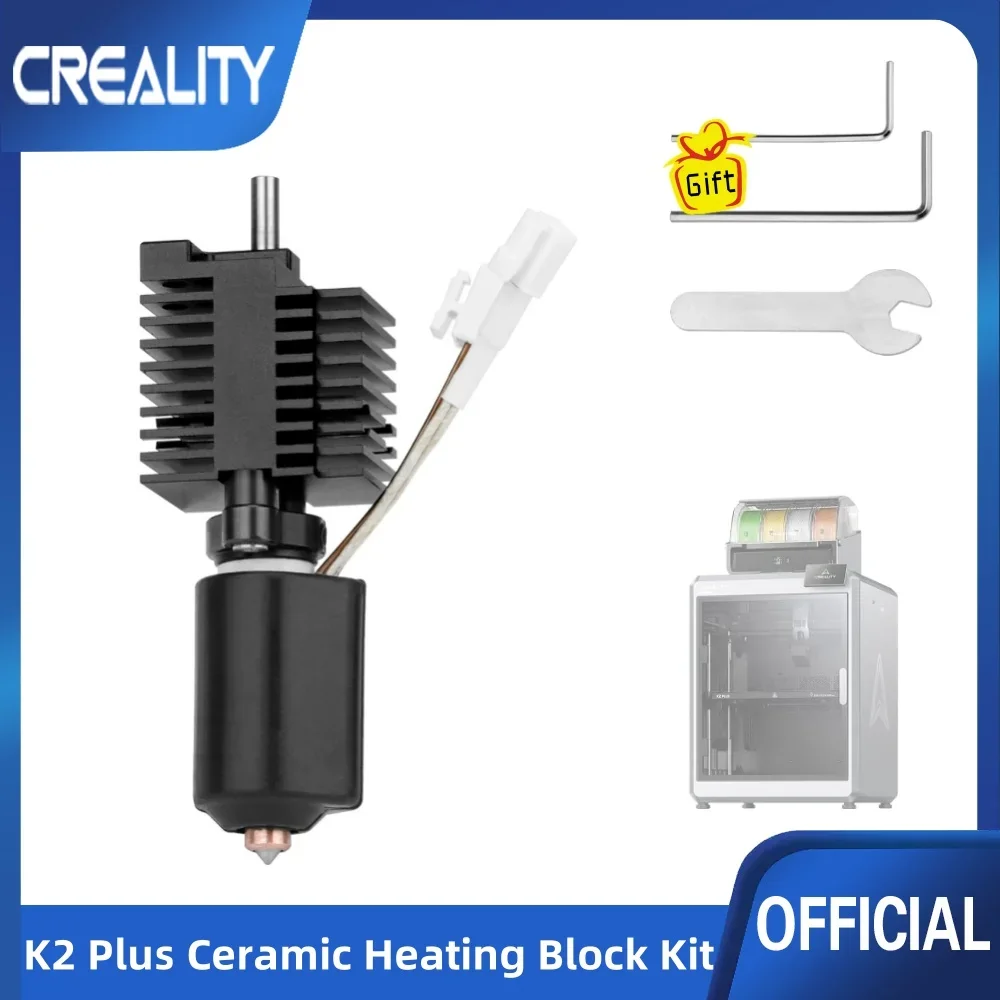 

Комплект керамических нагревательных блоков Creality K2 Plus, комплект насадок для быстрой замены единорога, цельнометаллический интегрированный комплект дизайна для 3D-принтера K2 Plus
