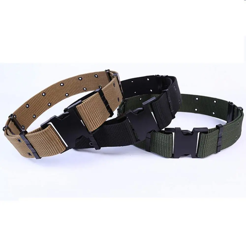 Adjustable Outdoor Survival Emergency Rescue Canvas Military Waist Belt