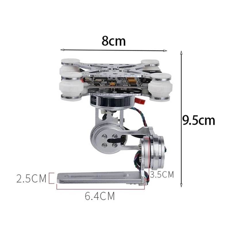

W1K-xFor FPV Aerial Shooting SCT Hawkeye Gimbal Module 2-Axis Gimbal 3-Axis 2D Brushless Gimbal