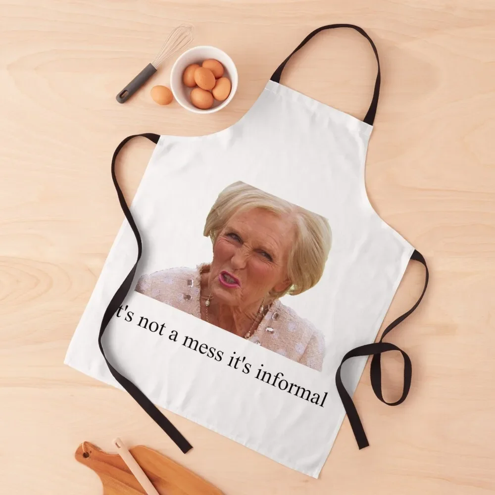 

Mary Berry mess quote Apron Things For Home And Kitchen Women's Dresses Bib For Kitchen Apron