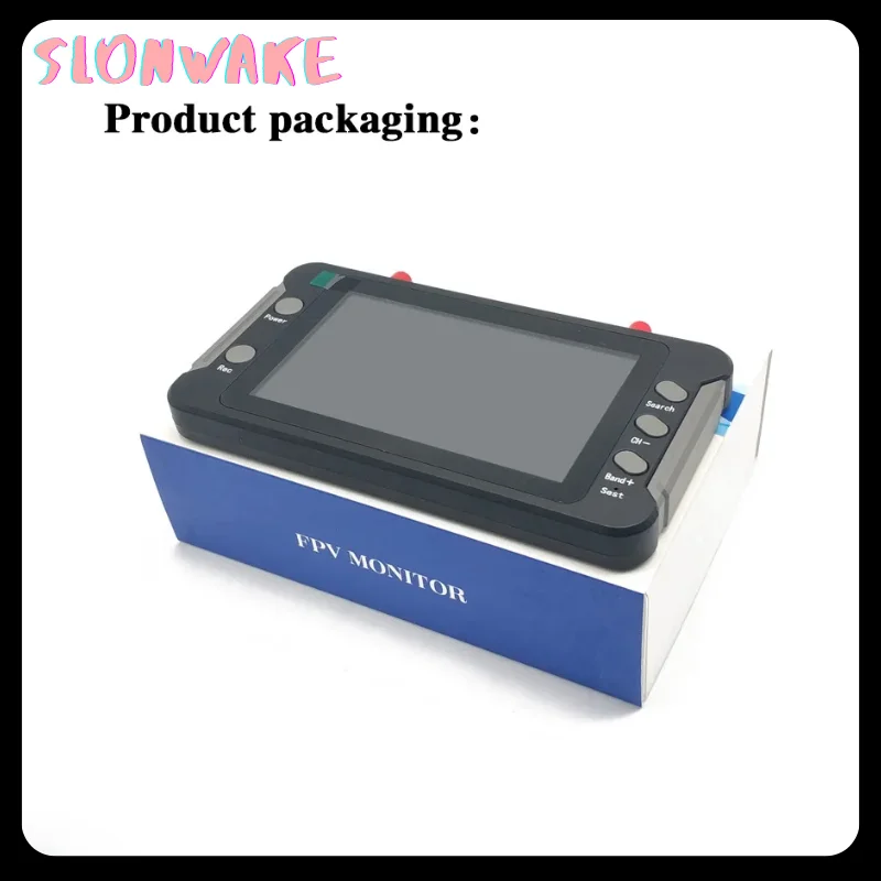 FYS 5,8G FPV-Monitor mit DVR 40CH 4,3 Zoll LCD-Display 16:9 NTSC/PAL Autosuche Videoaufzeichnung für RC Multicopter FPV Drohne