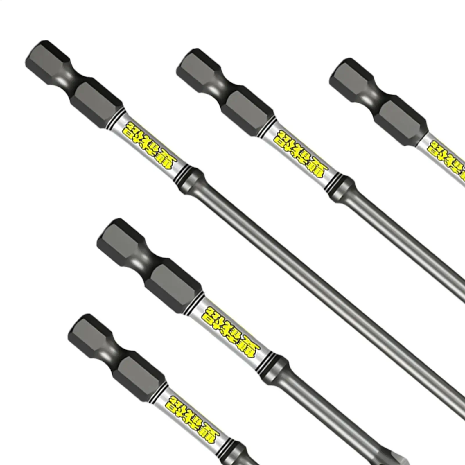 Drill Screwdriver Bit Set 5-Piece Magnetic Precision Non Slip Drill Bit Combination Tool Set For Home Workshop Garage Job Site