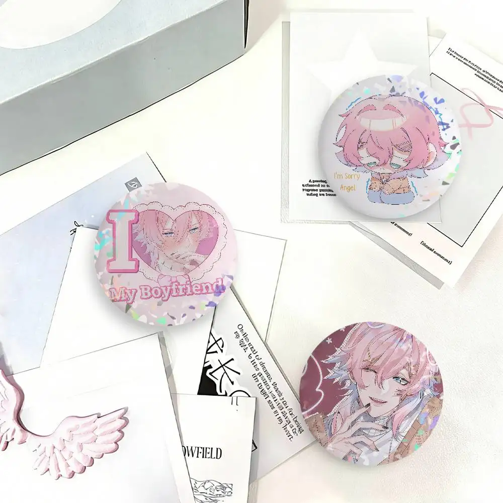 Game 14 Days W-with You Ren Laser Badge Clothes Backpacks Hats Accessories Gifts For Children Friends Fans Collectibles