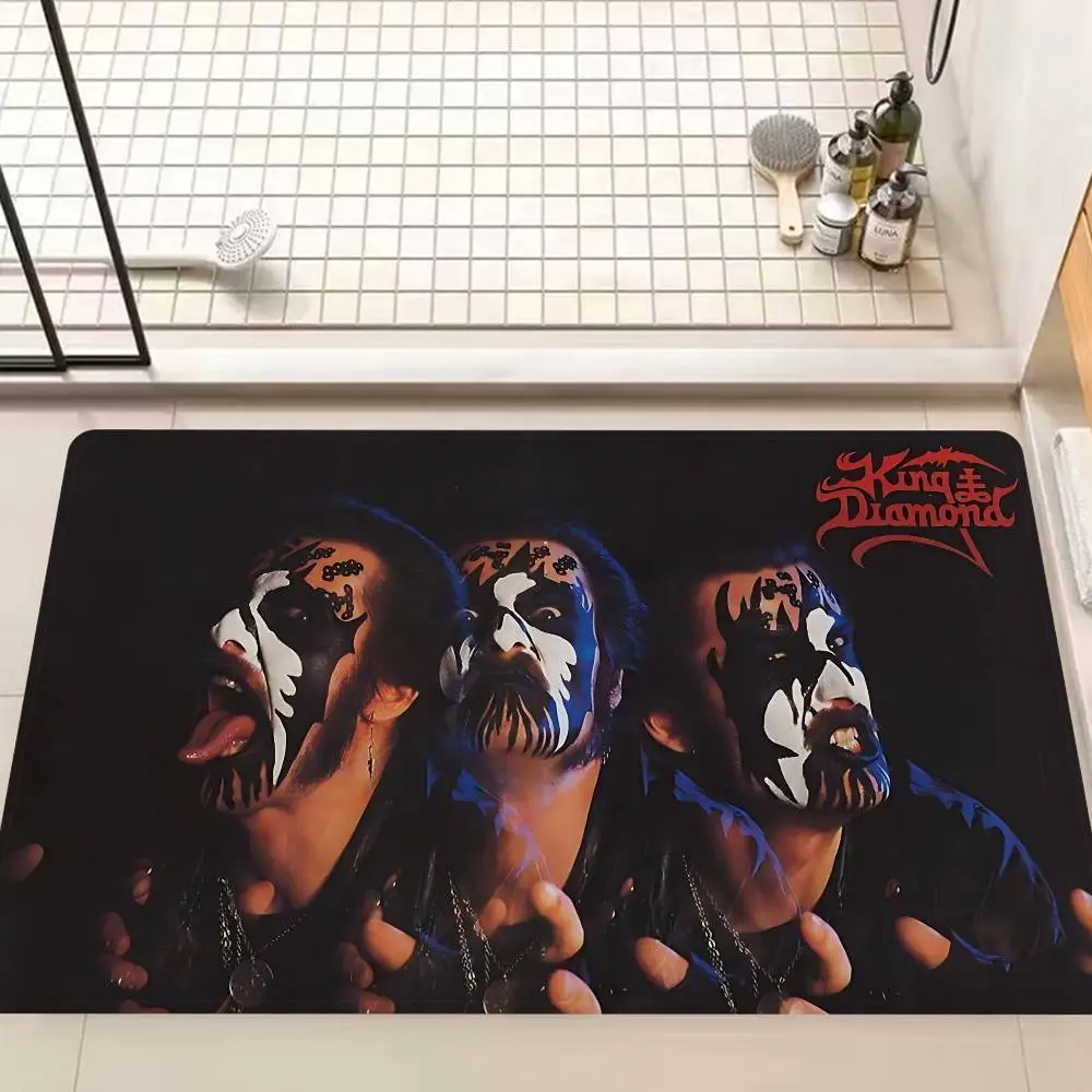 Mercyful-Fates Heavy Rock Band Floor Mat INS Style Soft Bedroom Floor House Laundry Room Mat Anti-skid Household Carpets