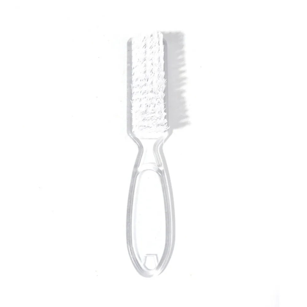 Professional Transparent Nail Art Brush Plastic Handle Remove Dust Men Hair Comb Cleaner Tool Beard Brush Beauty Salon