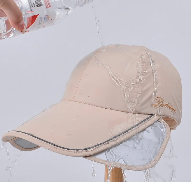 1 Stück/2 Stück Damen-Baseballkappe mit Pferdeschwanz, schnell trocknender, atmungsaktiver Entenhut mit breiter Krempe, Sonnenschutzhut für Frühling/Sommer im Freien – Detail 2