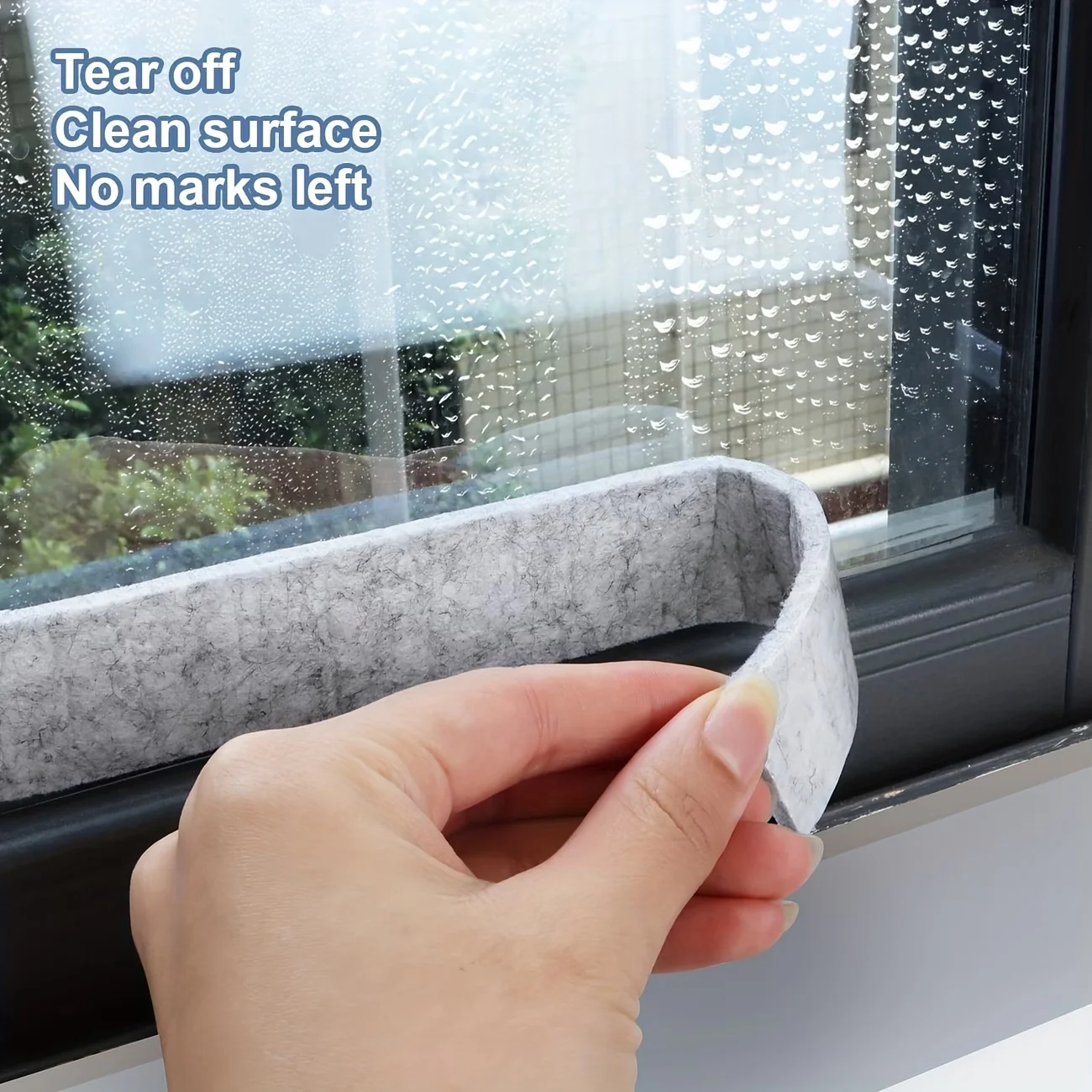 1pc 3cm Self-Adhesive Reusable Anti-Condensation Tape,Window Glass Water-absorbing Stickers, Anti-Condensation Absorbent Strips
