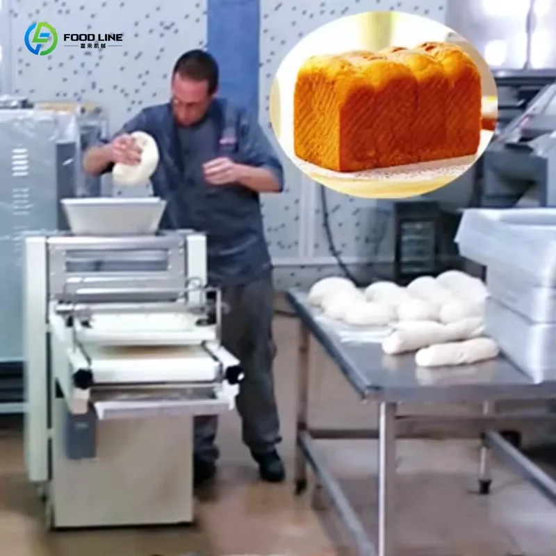 

Customized Commercial Automatic Dough Rolling Forming Machine Multifunctional Bakery Toast Bread Making Equipment