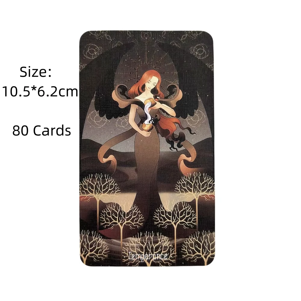 نجوم تضيء الليل التارو العادية نابضة بالحياة الآسيوية نمط الكرتون سطح السفينة حساسة خط الفن فريد إيندي التارو سطح السفينة للمبتدئين