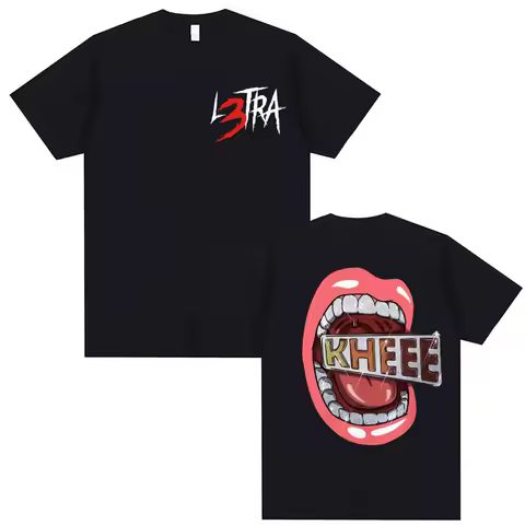 Singer Luar La L Music Album L3TRA T Shirts Men Women Clothing Hip Hop Fashion T-shirt Male Casual Crewneck Short Sleeve T Shirt