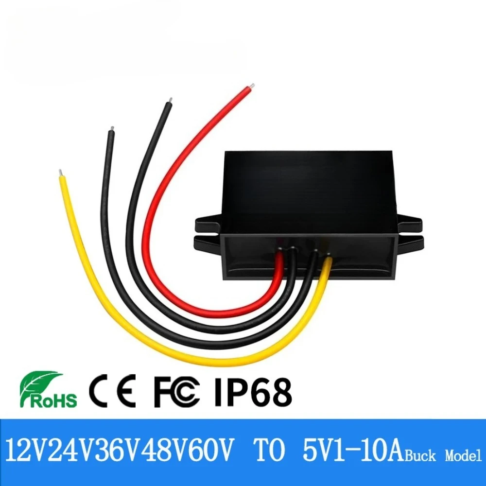 DC to DC Converter 12V24V to 5V 1A 2A 3A 5A 6A 8A 10A DC-DC Step-down Model Voltage Regulator Buck 12V 24V 36V 48V 60V to 5V