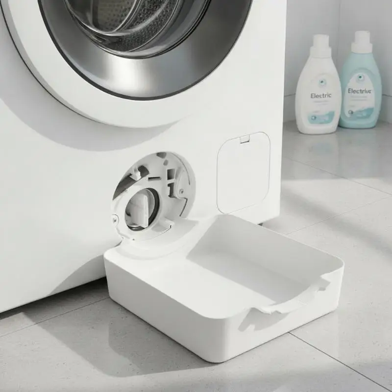 Washing Machine Drainage Tray 3D Printed Leakproof Drip Funnel Stops Floor Spills for Home Laundry Room Use