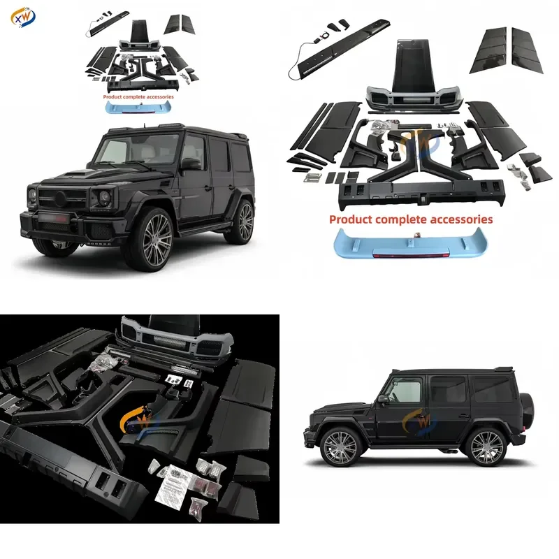 For Mercedes G-Class W463 B-BRABUS Body Kit G500 G55 G63 Carbon Fiber Hood Bumper Rear Wing Spoiler