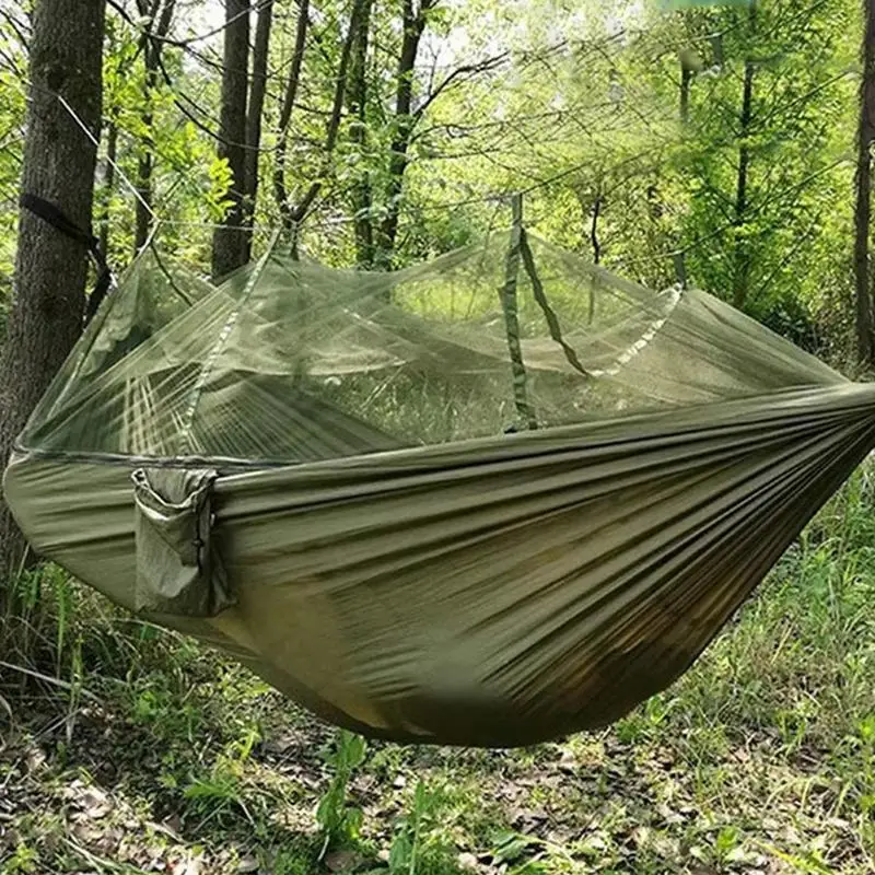 Outdoor Camping Hammock With Mosquito Net Lightweight Hanging Hammocks Swing Hanging Bed Net 260x140cm