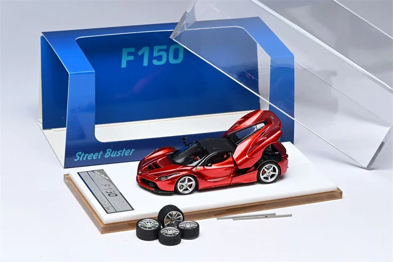 

(Предзаказ) Street Buster 1:64 F150 металлик Красный Limited999 Литая под давлением модель коллекционной машины