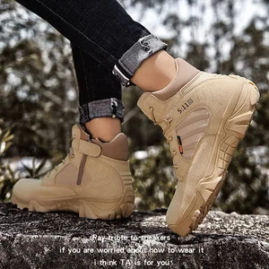 Men's Boots Winter Combat Shoes for Men Outdoor Sport Climbing Cross Country Men's Tennis 10 Main Sales Bota Men's Country - №9