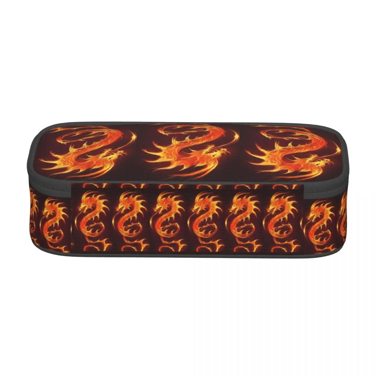 Red Fire Dragon Pencil Cases for Students Pen Box Pencil Bag Big Capacity Pencil Pouch Pen Holder