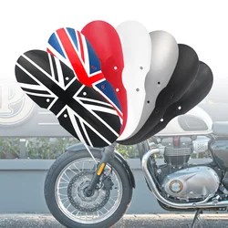 Motorcycle Short Front Fender Mudguard Fairing Splash Cover Black/ Red Motorbike Chopper Bobber For  Bonneville T100