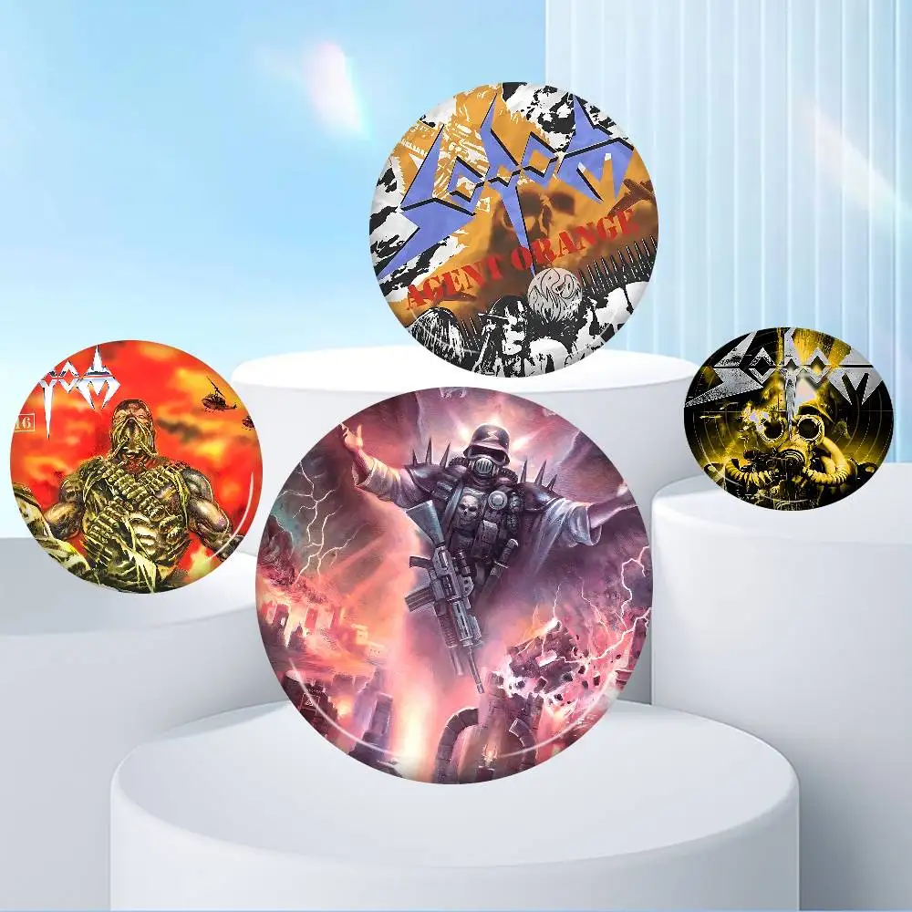 Sodoms Germany Thrash Metal Band 58mm Animals Funny Brooches Badge Backpack Clothes Gift Accessory