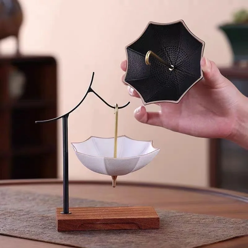 Creative Umbrella Tea Filter Ceramic Tea Filter Tea Accessories Home Decoration Desktop Cute Ornaments