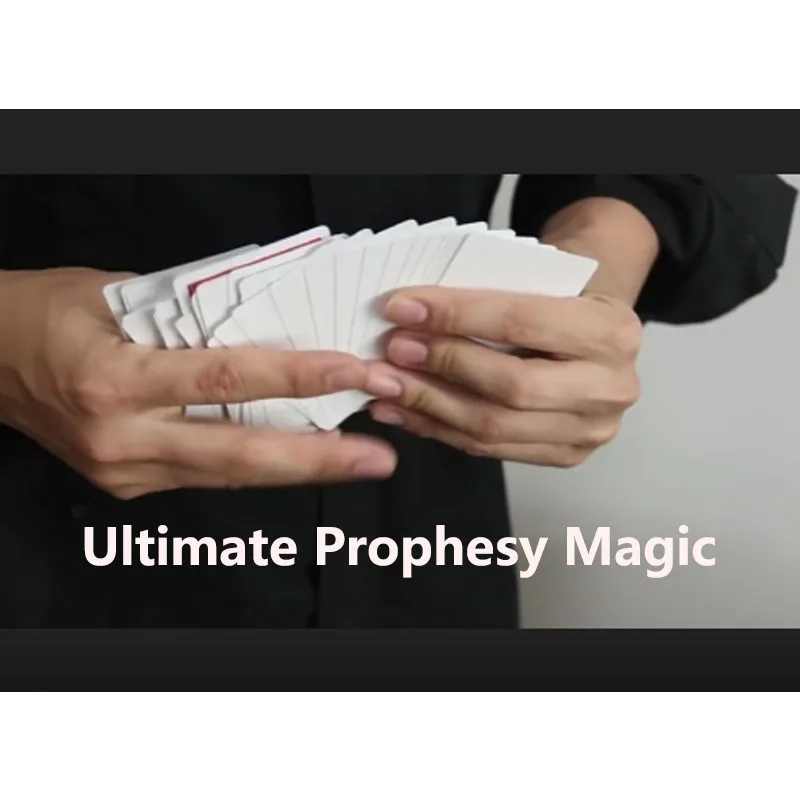 

Ultimate Prophesy Волшебные трюки для профессиональных фокусов Покерные карты Предсказание Ментализм Иллюзии Крупный план Волшебный реквизит Улица