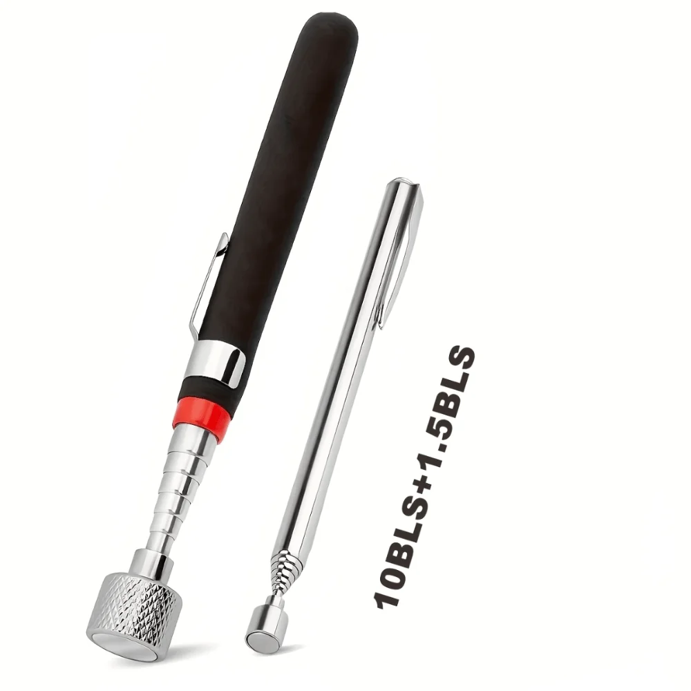 10LB & 1.5LB Magnetic Pickup Tool Set – Telescoping Stainless Steel Grabbers, Ergonomic Grip for Auto, Construction & Home DIY