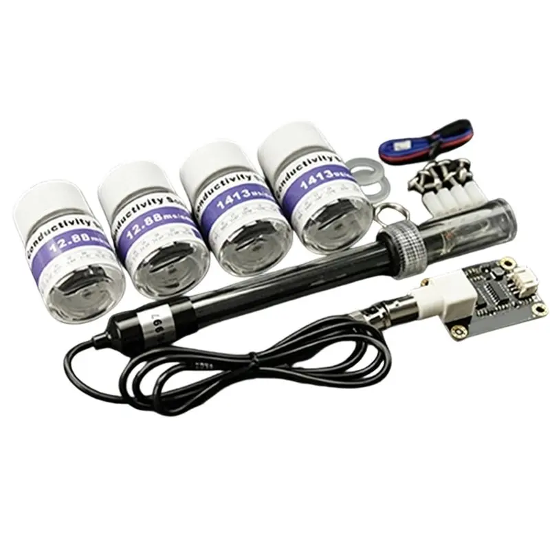 NEW HOT In Stock-Analog Conductivity Meter (K=1) Sensor Module For Liquid Water Quality Monitoring Hydroponics,Aquaculture Envir