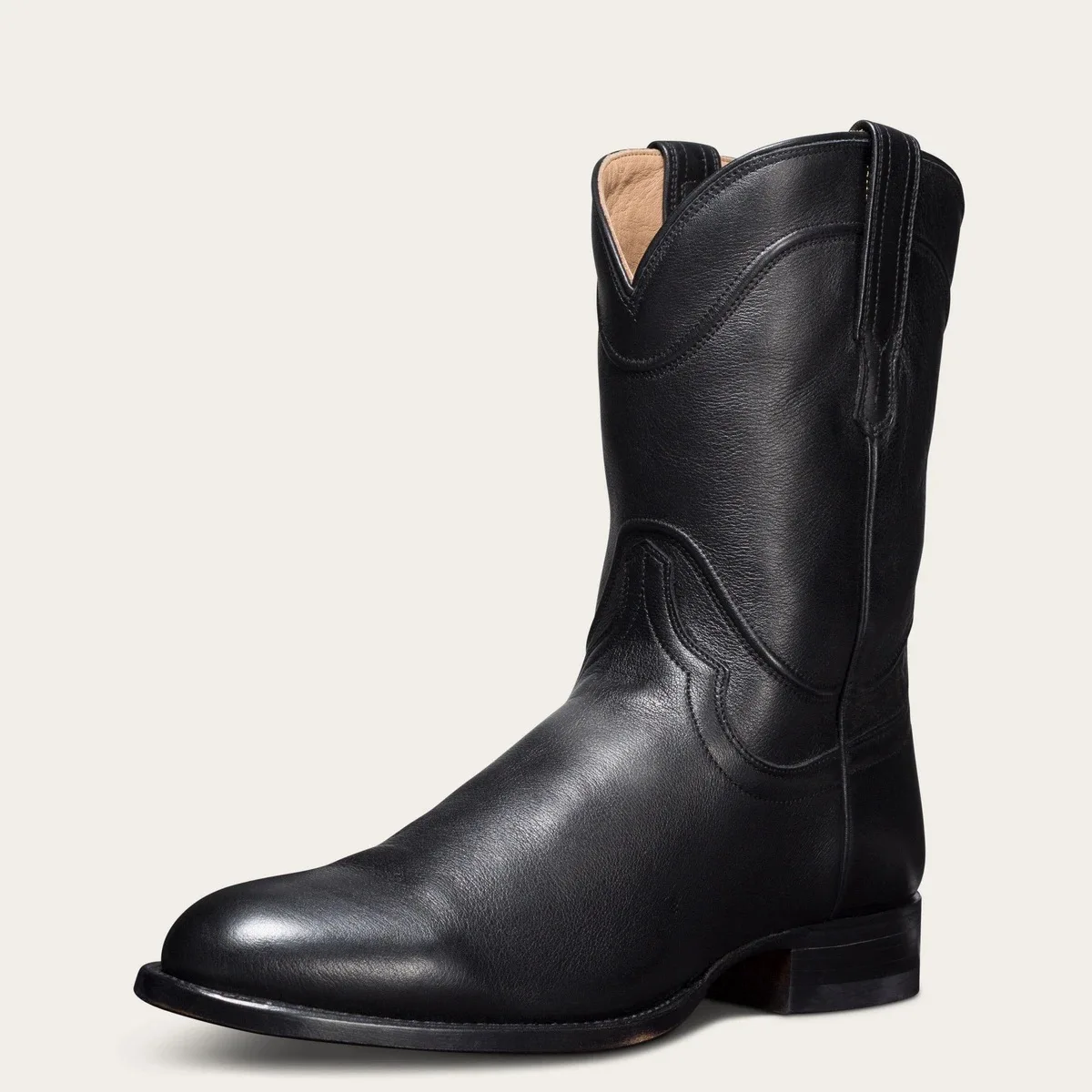 Men's Shoes 2025 Autumn European and American Men's Short Boots with Mid Sleeve and Low Heel 38-48