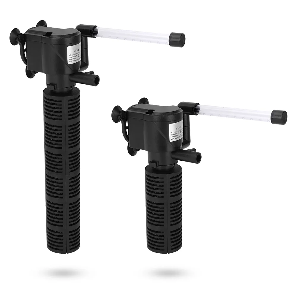 

Mini Filter 3 in 1 Ultra-Quiet Aeration Filter Pump, Rain-Type Built-in Filter For Turtle Tank/Fish Tank